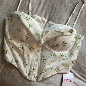 Floral corset top